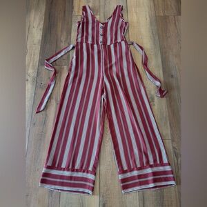 Xhilaration Size Small Striped Wide-Leg Jumpsuit